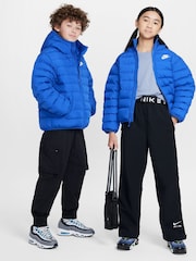 Niebieski - Kurtka z kapturem i syntetycznym wypełnieniem Nike - Image 3 of 7