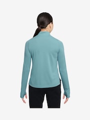 Denimová tyrkysová - Nike Dri-FIT Long Sleeve Half Zip Top - Obrázok 2 z 3