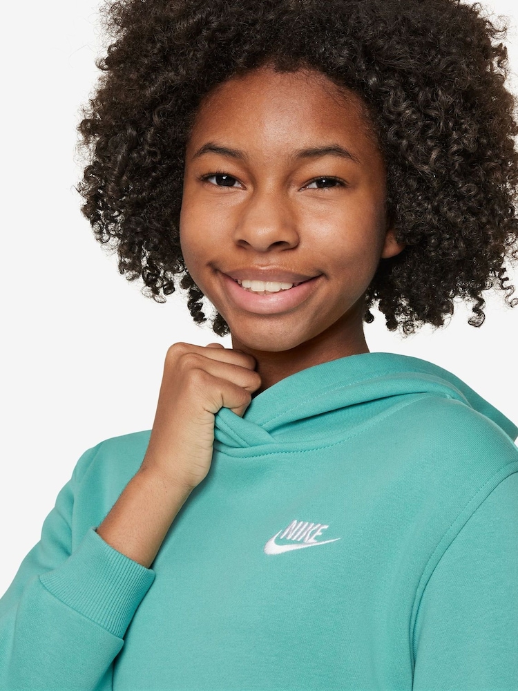 Nike Green Frost Club Fleece Overhead Hoodie - Image 3 of 3