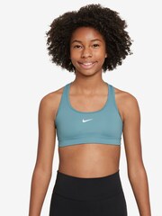 Nike Turquoise Dri-FIT Swoosh Support Bra - Image 1 of 3