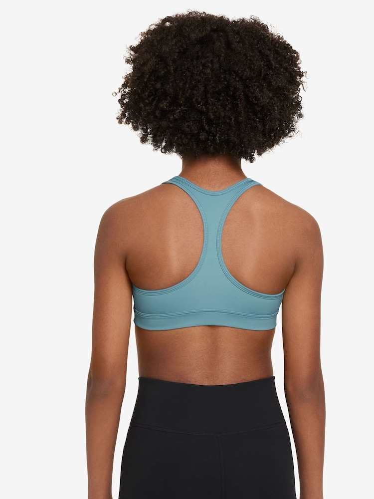 Nike Turquoise Dri-FIT Swoosh Support Bra - Image 2 of 3