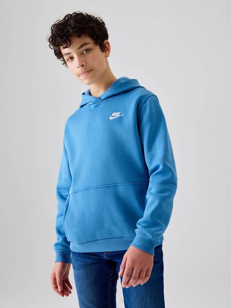 Nike Aegean Blue Club Fleece Overhead Hoodie - Image 1 of 3