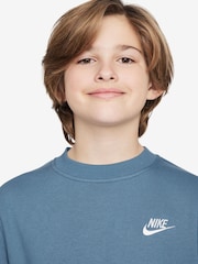 Nike Aegean Blue Club Fleece Sweatshirt - Image 3 of 5