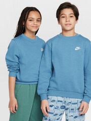 Aegean Blue - Pulover iz flisa Nike Club - Slika 7 iz 7