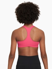 Ярко-розовый - Nike Dri-FIT Swoosh Support Bra - Image 2 of 3