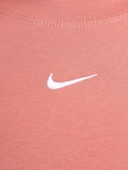 Nike Dark Pink Oversized Mini Swoosh Sportswear 100% Cotton T-Shirt - Image 6 of 6