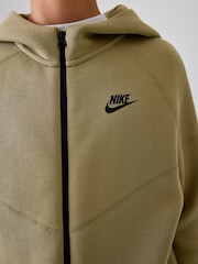 Nike Brown Tech Fleece Zip Through Hoodie - Image 5 of 6