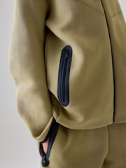 Nike Brown Tech Fleece Zip Through Hoodie - Image 6 of 6