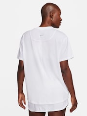Nike White Dri-Fit One Relaxed Short Sleeve Top - Image 2 of 8