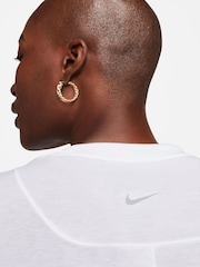 Nike White Dri-Fit One Relaxed Short Sleeve Top - Image 4 of 8