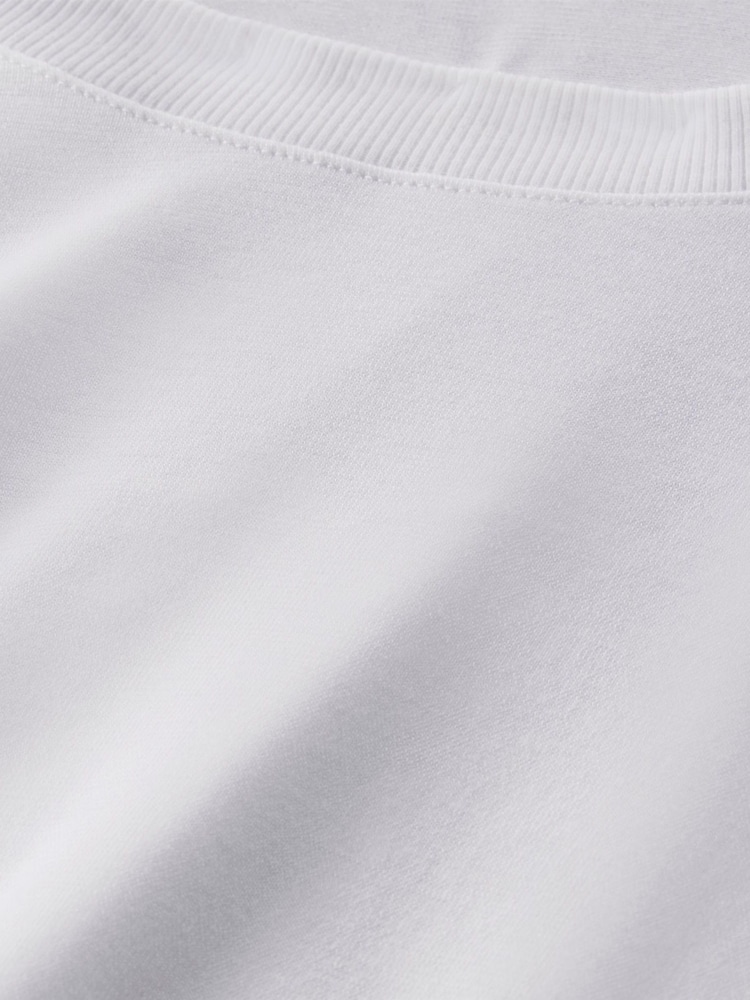 Nike White Dri-Fit One Relaxed Short Sleeve Top - Image 7 of 8