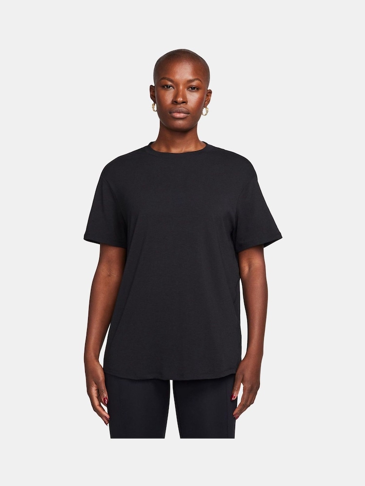 Nike Black Dri-Fit One Relaxed Short Sleeve Top - Image 1 of 10