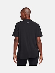Nike Black Dri-Fit One Relaxed Short Sleeve Top - Image 3 of 10