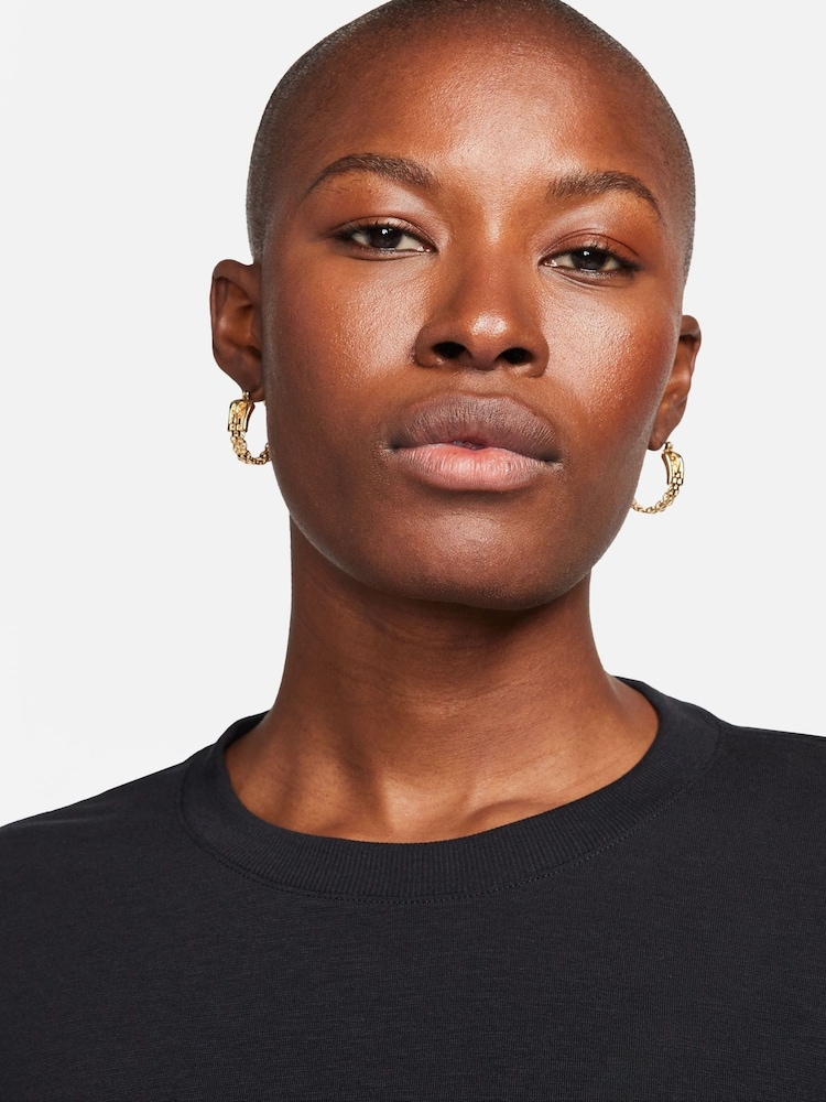 Nike Black Dri-Fit One Relaxed Short Sleeve Top - Image 5 of 10
