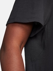 Nike Black Dri-Fit One Relaxed Short Sleeve Top - Image 7 of 10