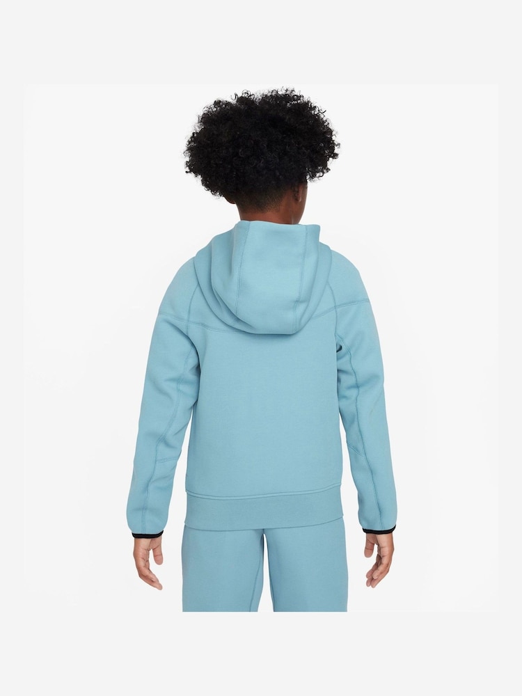 Nike Turquoise Tech Fleece Zip Through Hoodie - Image 2 of 6