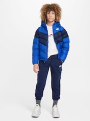Nike Blue/Navy Synthetic Fill Hooded Jacket - Image 3 of 8