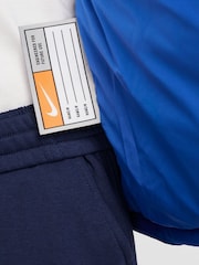 Nike Blue/Navy Synthetic Fill Hooded Jacket - Image 7 of 8