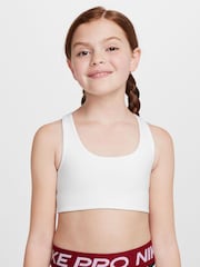 Nike Off White Dri-FIT Alate All U Sports Bra - Image 1 of 5