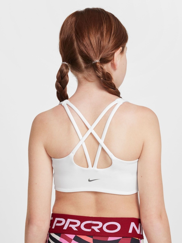 Nike Off White Dri-FIT Alate All U Sports Bra - Image 2 of 5