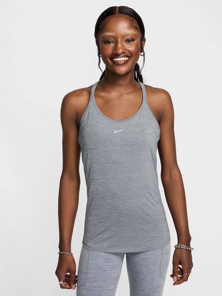 Nike Grey One Classic Dri-FIT Strappy Tank Top - Image 1 of 7