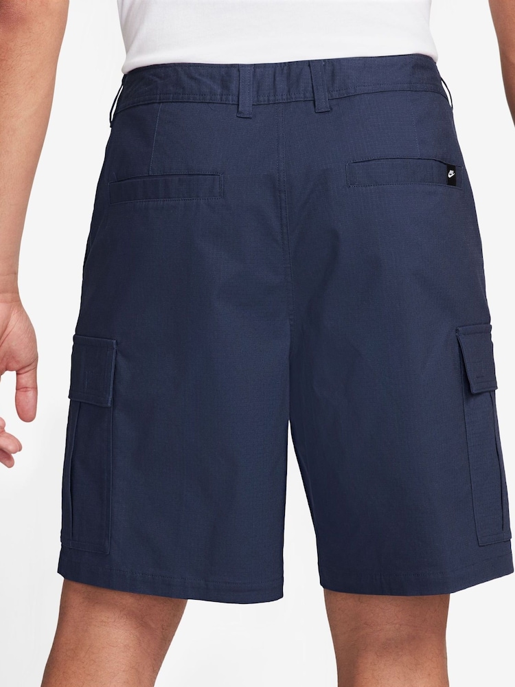Nike Navy Club Woven Cargo Shorts - Image 2 of 4