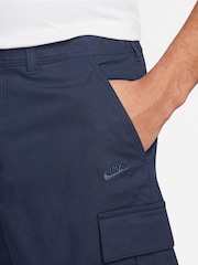 Nike Navy Club Woven Cargo Shorts - Image 4 of 4