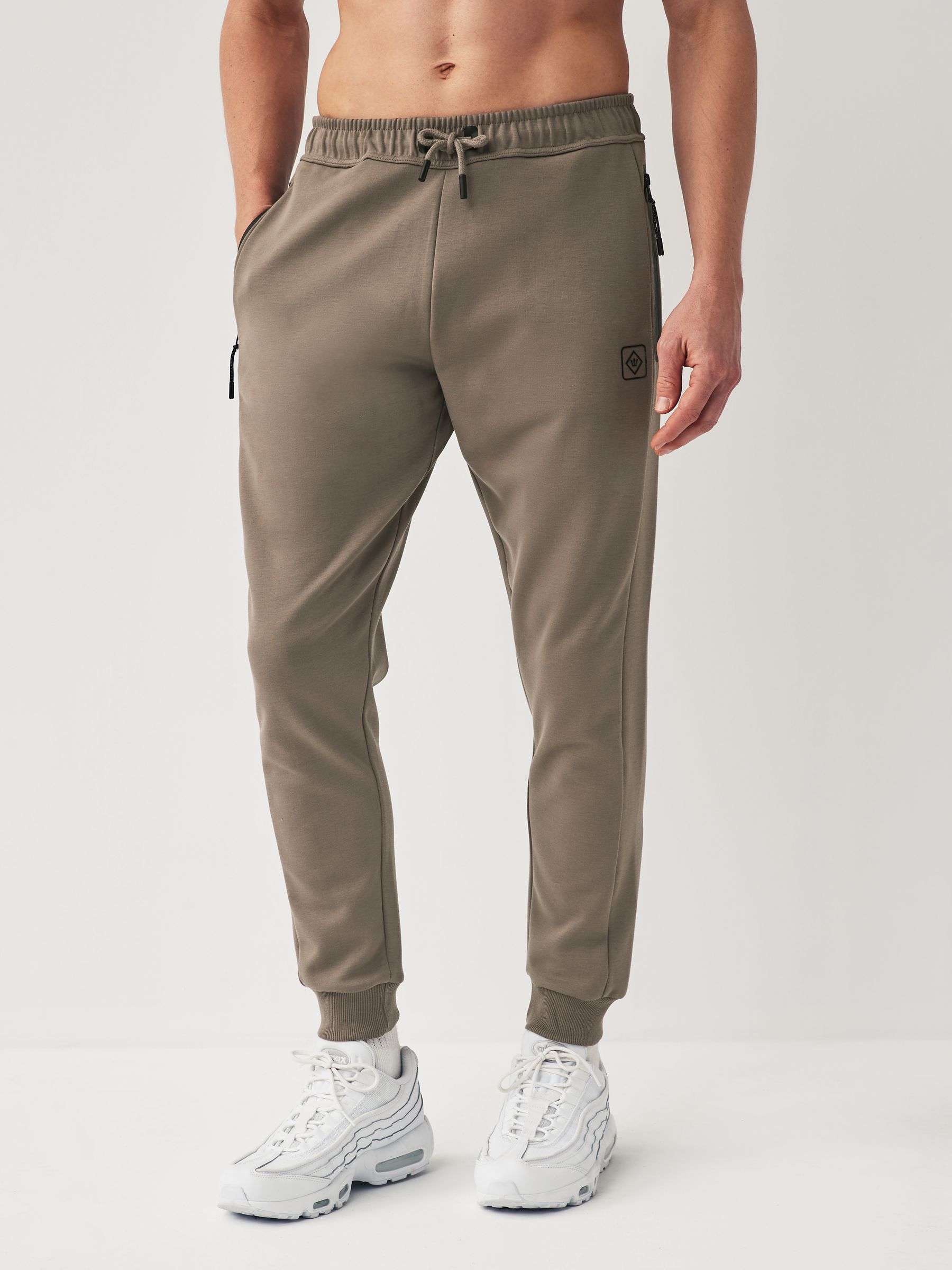 Buy Neutral Athleisure Cuffed Joggers from Next Luxembourg