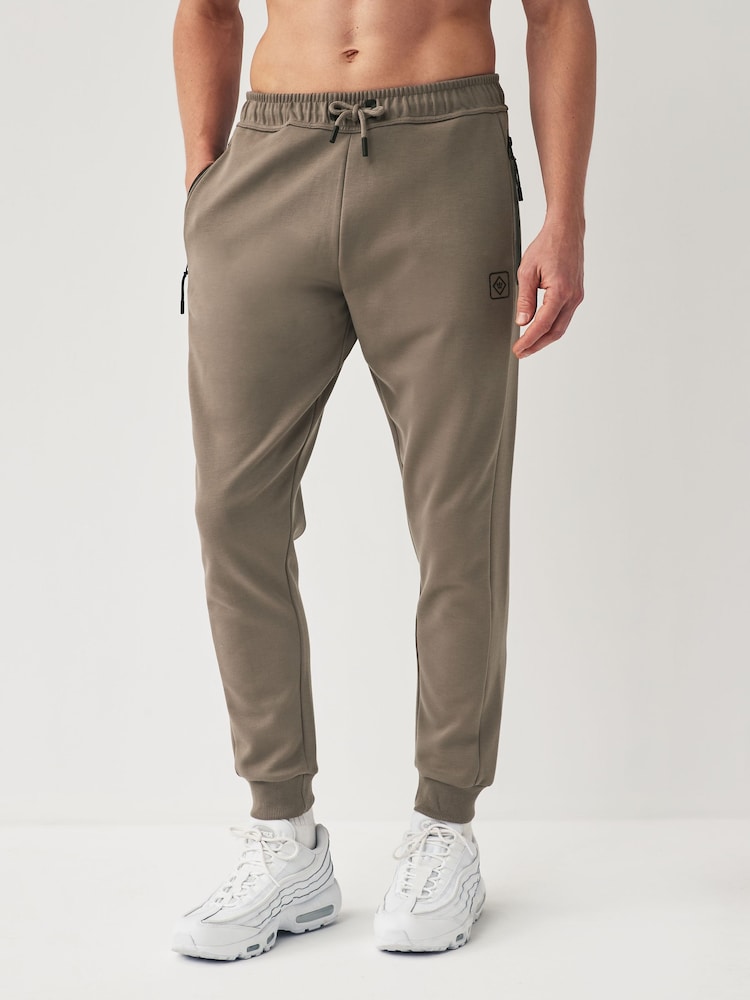 Neutral Athleisure Cuffed Joggers - Image 1 of 10