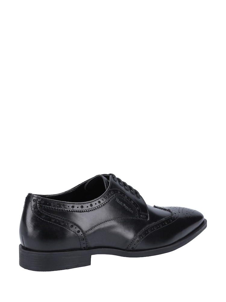 Hush Puppies Black Elliot Brogue Shoes - Image 2 of 4 Hush Puppies Black Elliot Brogue Shoes - Image 2 of 4