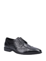 Hush Puppies Black Elliot Brogue Shoes - Image 3 of 4