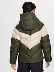 Nike Cargo Khaki Synthetic Fill Hooded Jacket - Image 2 of 8