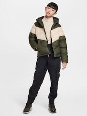 Nike Cargo Khaki Synthetic Fill Hooded Jacket - Image 3 of 8