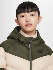 Nike Cargo Khaki Synthetic Fill Hooded Jacket - Image 4 of 8
