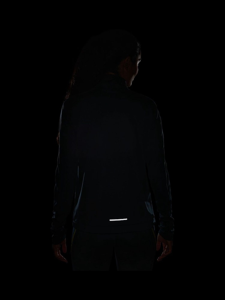 Nike Blue Swoosh Half Zip Long Sleeve Running Top - Image 6 of 6 Nike Blue Swoosh Half Zip Long Sleeve Running Top - Image 6 of 6