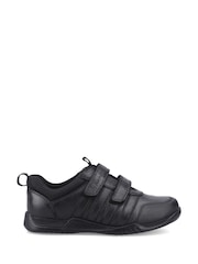 Hush Puppies Black Josh 2 Touch Fastening Junior School Shoes - Image 1 of 4