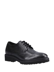 Hush Puppies Black Gabi Lace Up Junior School Shoes - Image 2 of 4