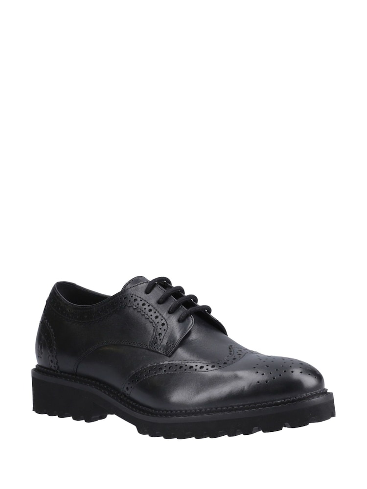 Hush Puppies Black Gabi Lace Up Junior School Shoes - Image 2 of 4 Hush Puppies Black Gabi Lace Up Junior School Shoes - Image 2 of 4