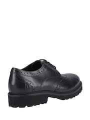 Hush Puppies Black Gabi Lace Up Junior School Shoes - Image 3 of 4