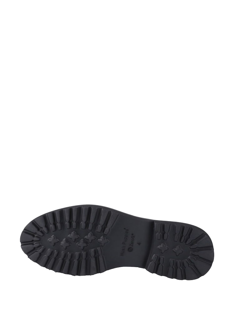 Hush Puppies Black Gabi Lace Up Junior School Shoes - Image 4 of 4 Hush Puppies Black Gabi Lace Up Junior School Shoes - Image 4 of 4
