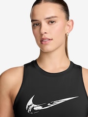Nike Black One Swoosh Dri-FIT Graphic Running Tank Top - Image 3 of 3