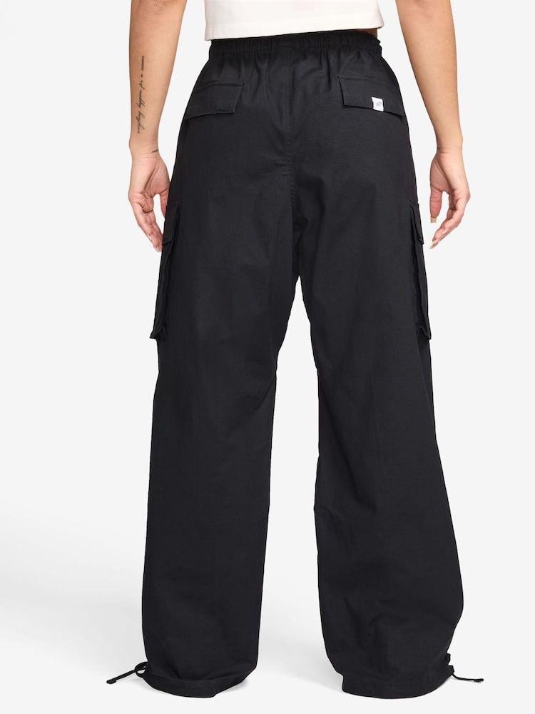 Nike Black Low Rise Oversized Cargo Trousers - Image 2 of 3