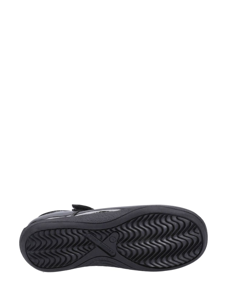 Hush Puppies Black Christina Patent Junior School Shoes - Image 4 of 4