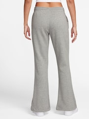 Nike Grey Phoenix Fleece Mid Rise Flared Joggers - Image 2 of 3