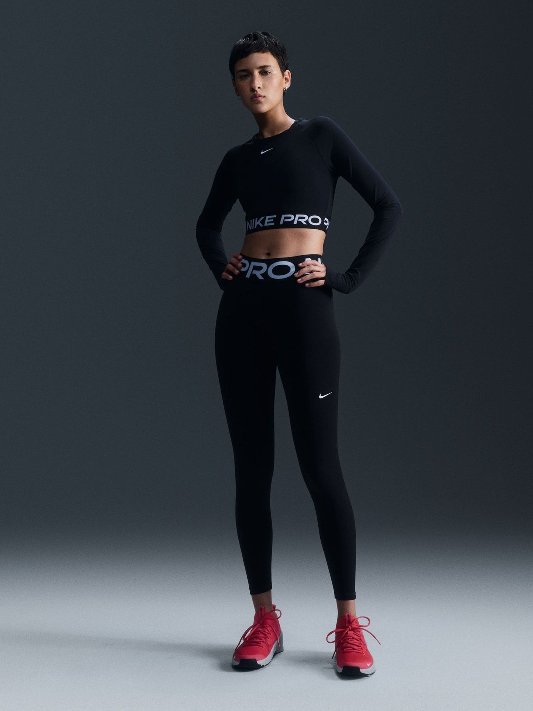 Long nike pro leggings hot sale