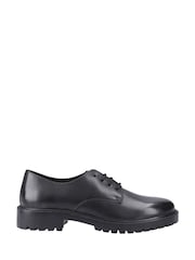 Hush Puppies Black Aubrey Lace Up Senior School Shoes - Image 1 of 5