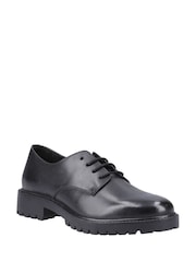 Hush Puppies Black Aubrey Lace Up Senior School Shoes - Image 3 of 5