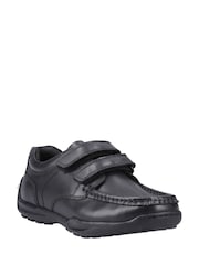 Hush Puppies Black Maddox Touch Fastening Senior School Shoes - Image 3 of 5