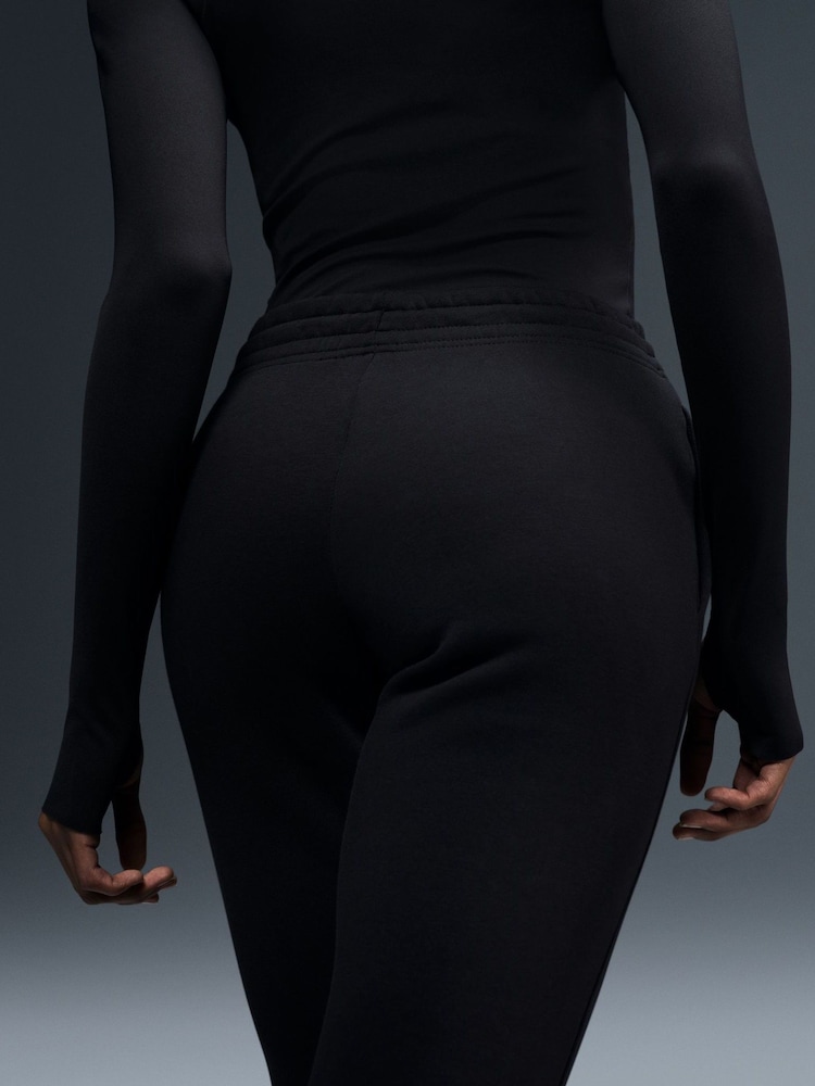 Nike Black Phoenix Fleece Mid Rise Flared Joggers - Image 4 of 5