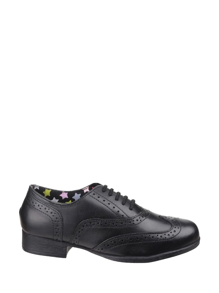 Hush Puppies Black Kada Senior School Shoes - Image 1 of 4 Hush Puppies Black Kada Senior School Shoes - Image 1 of 4